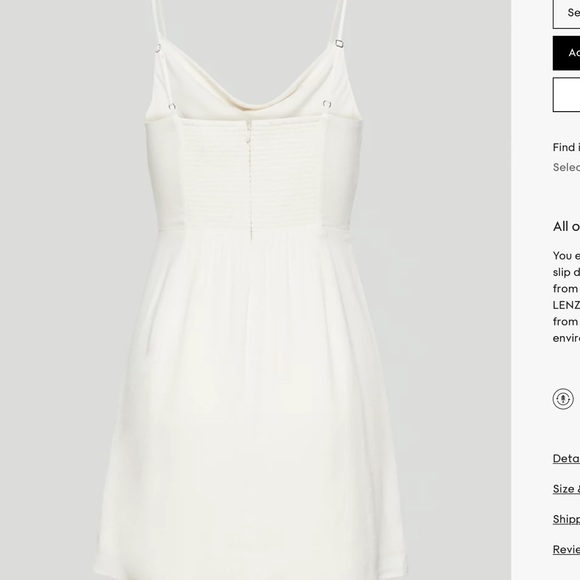 Sunday Best Spencer Cowl neck mini dress - M Light birch - Picture 3 of 10